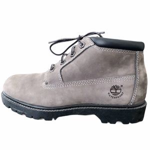 dark grey nubuck timberlands